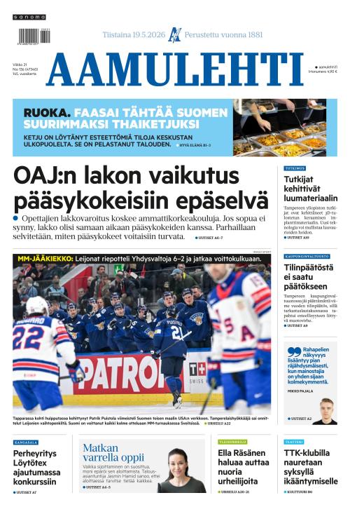 Aamulehti 19.5.2026