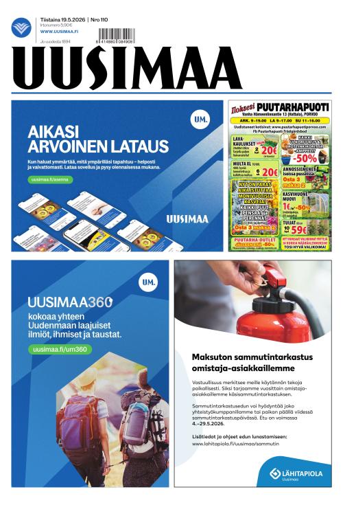 Uusimaa 19.5.2026