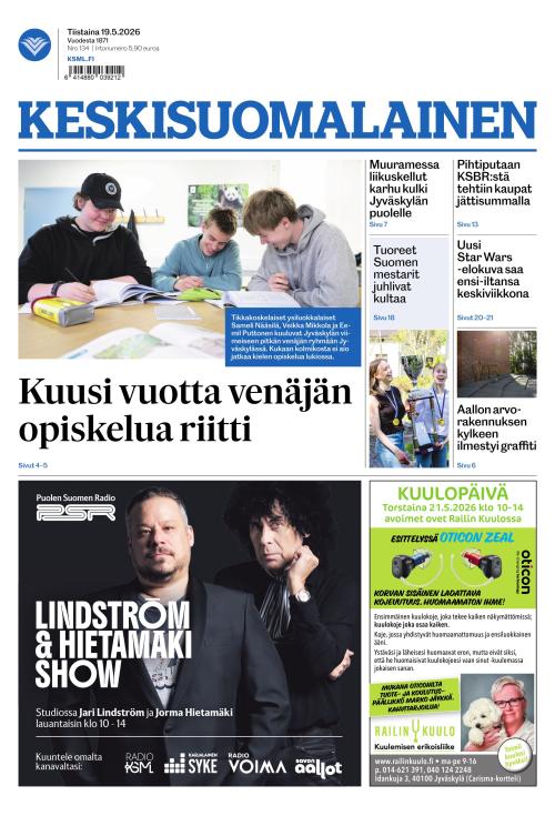 Keskisuomalainen 19.5.2026