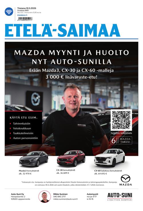 Etelä-Saimaa 19.5.2026