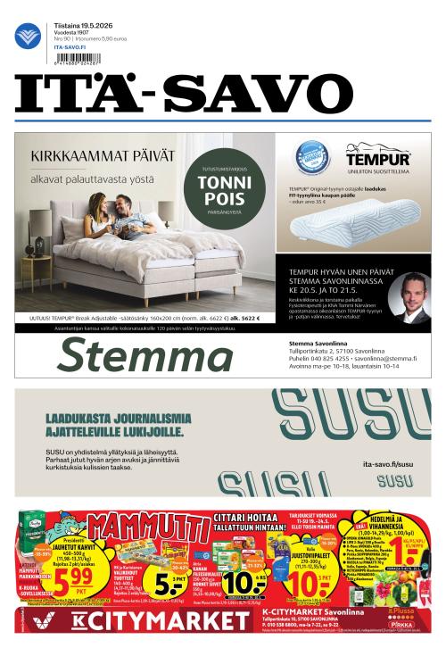 Itä-Savo 19.5.2026