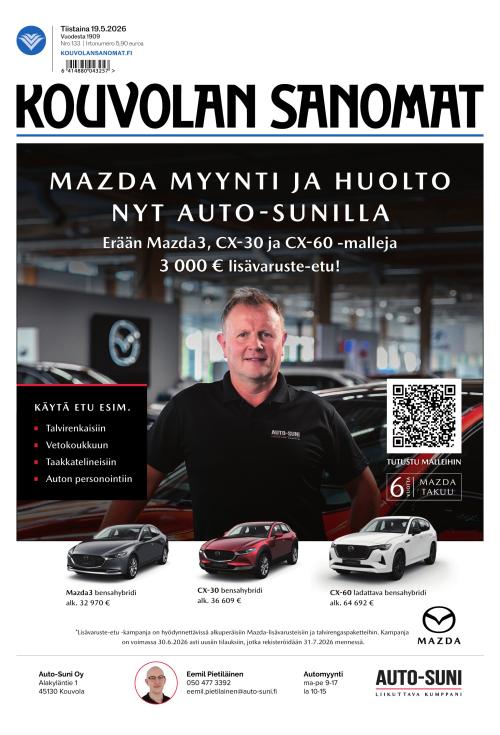 Kouvolan Sanomat 19.5.2026