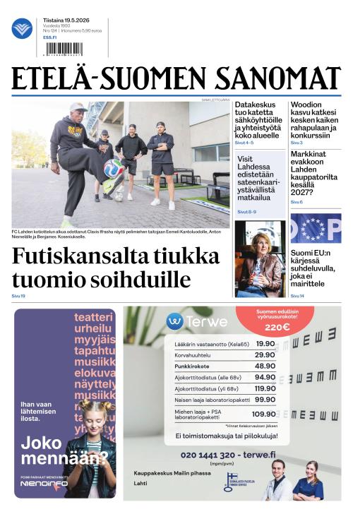 Etelä-Suomen Sanomat 19.5.2026