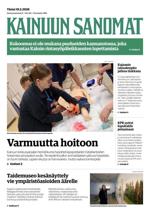 Kainuun Sanomat 19.5.2026