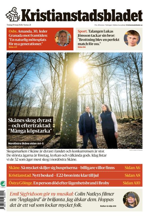 Kristianstadsbladet 19.5.2026