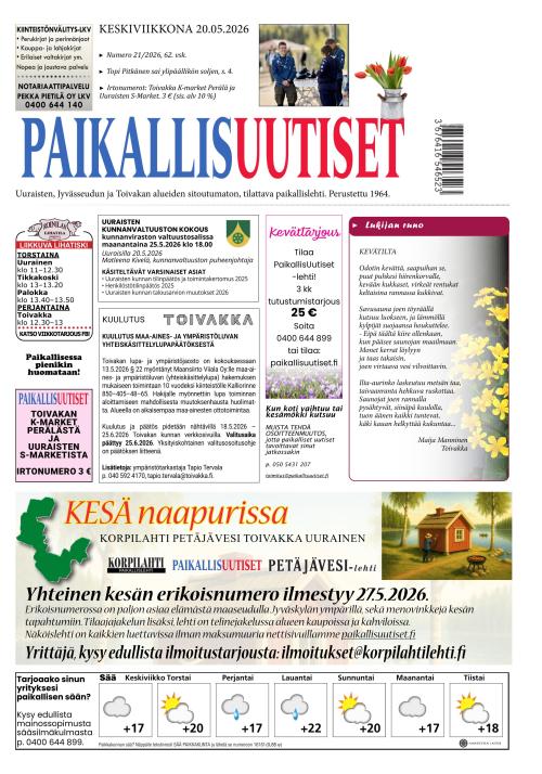 PaikallisUutiset 20.5.2026