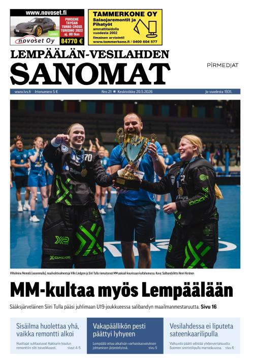 Lempäälän-Vesilahden Sanomat 20.5.2026