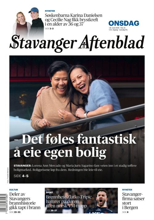 Stavanger Aftenblad 20.5.2026