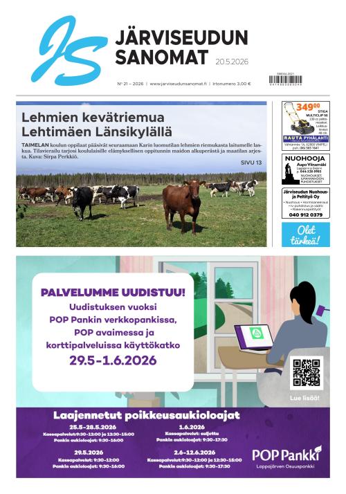 Järviseudun Sanomat 20.5.2026