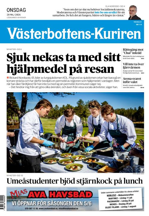 Västerbottens-Kuriren (SE) 20.5.2026