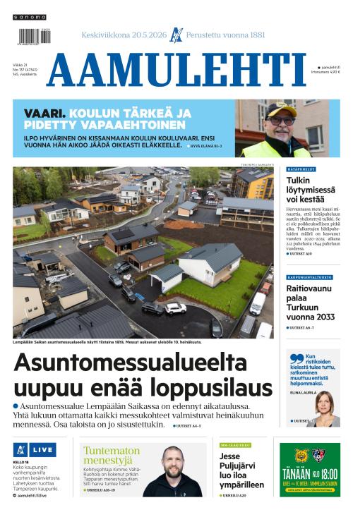 Aamulehti 20.5.2026