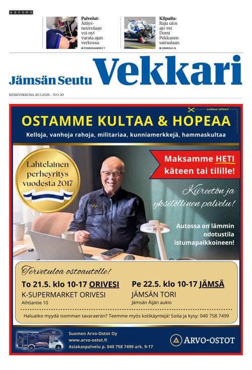Jämsän Seutu ja Vekkari 20.5.2026