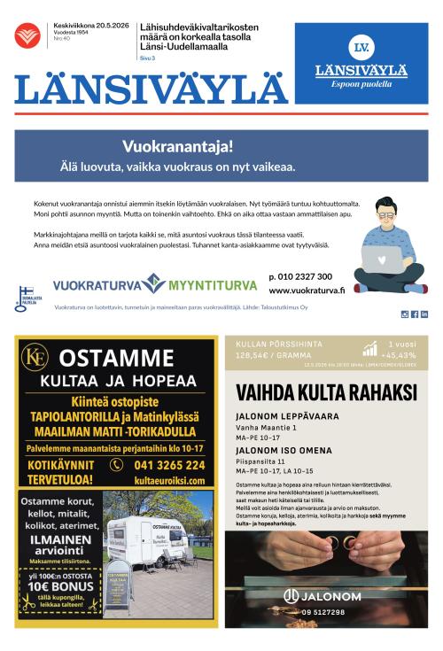 Länsiväylä 20.5.2026
