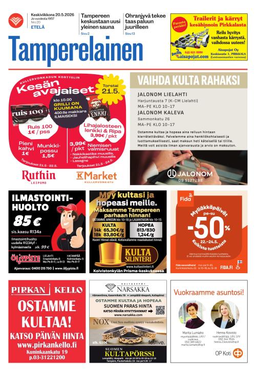 Tamperelainen 20.5.2026