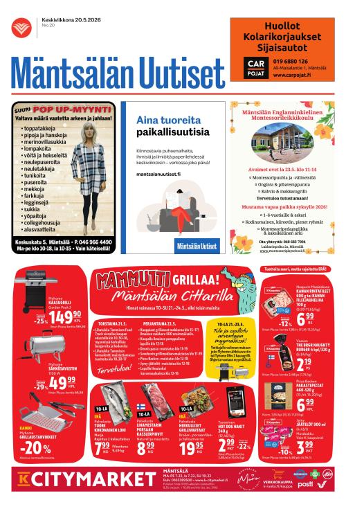 Mäntsälän Uutiset 20.5.2026