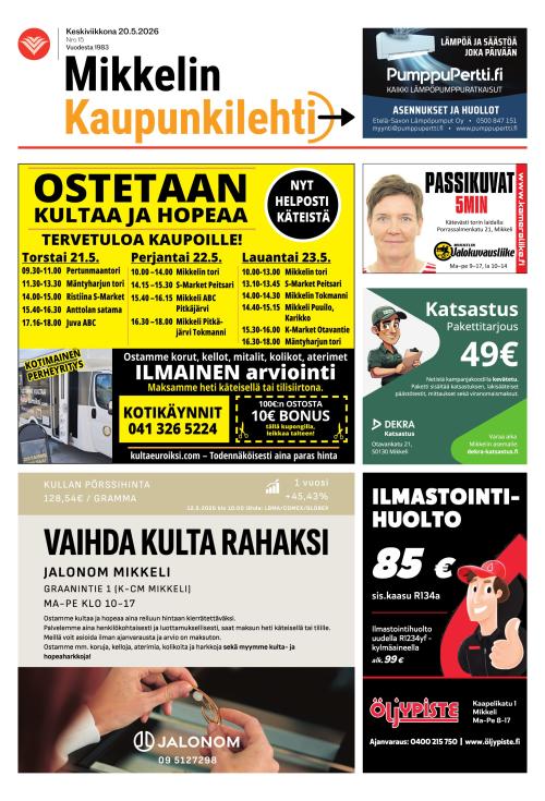 Mikkelin kaupunkilehti 20.5.2026