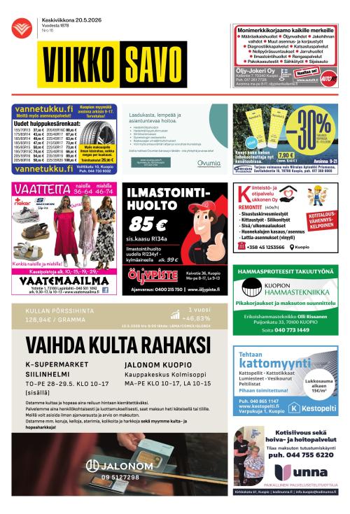 Viikkosavo 20.5.2026