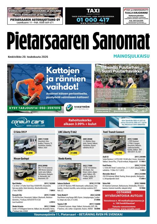 Pietarsaaren Sanomat 20.5.2026