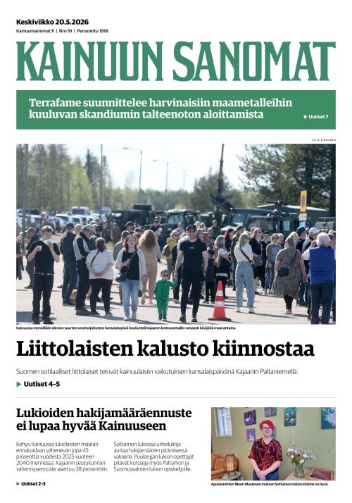 Kainuun Sanomat 20.5.2026