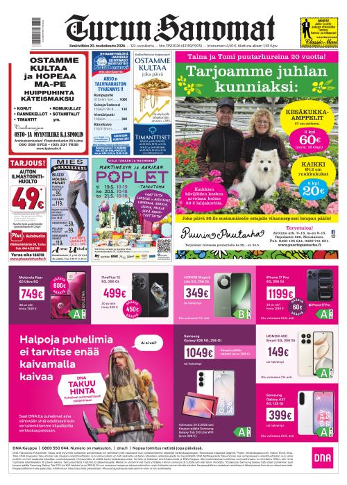 Turun Sanomat 20.5.2026