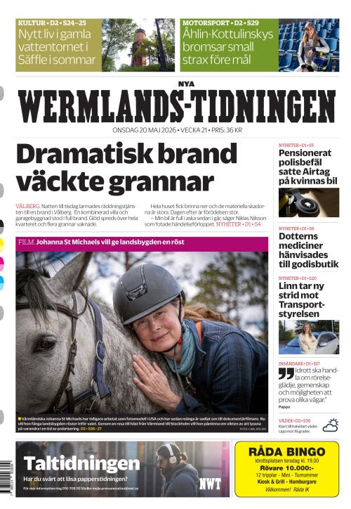 Nya Wermlands-Tidningen 20.5.2026