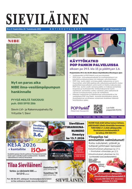 Sieviläinen 21.5.2026