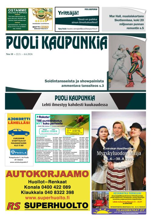 Puoli Kaupunkia Helsinki B 22.5.2026