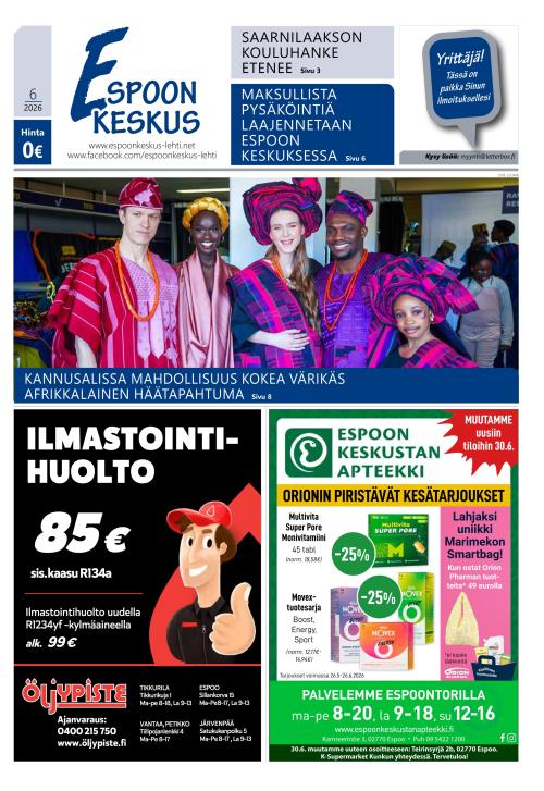 Espoon keskus -lehti 21.5.2026