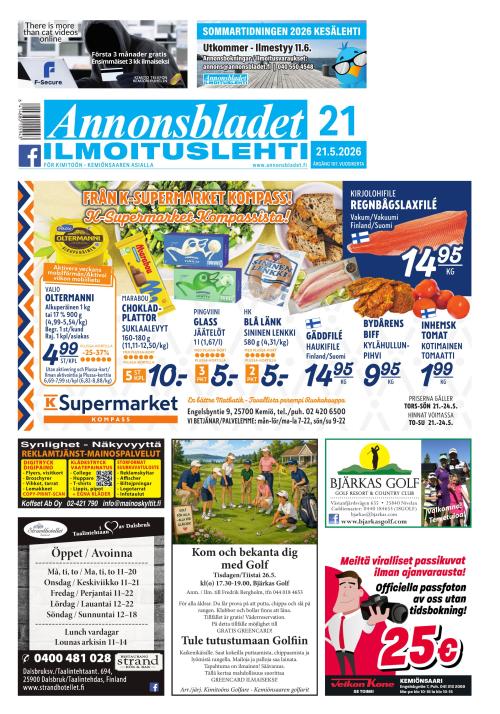 Annonsbladet 21.5.2026