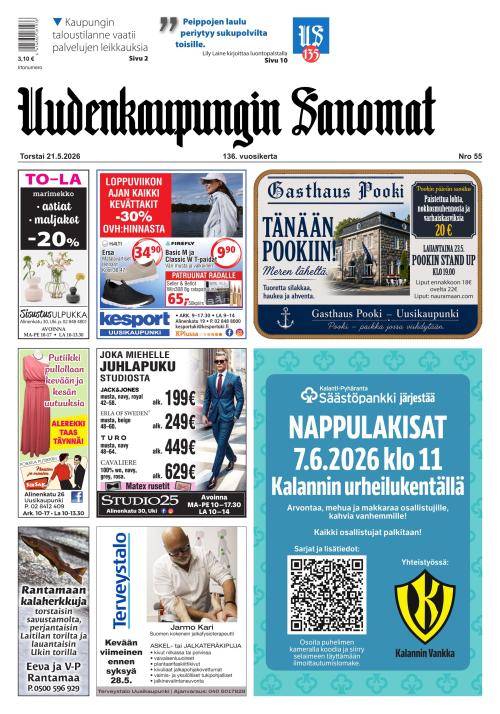 Uudenkaupungin Sanomat 21.5.2026