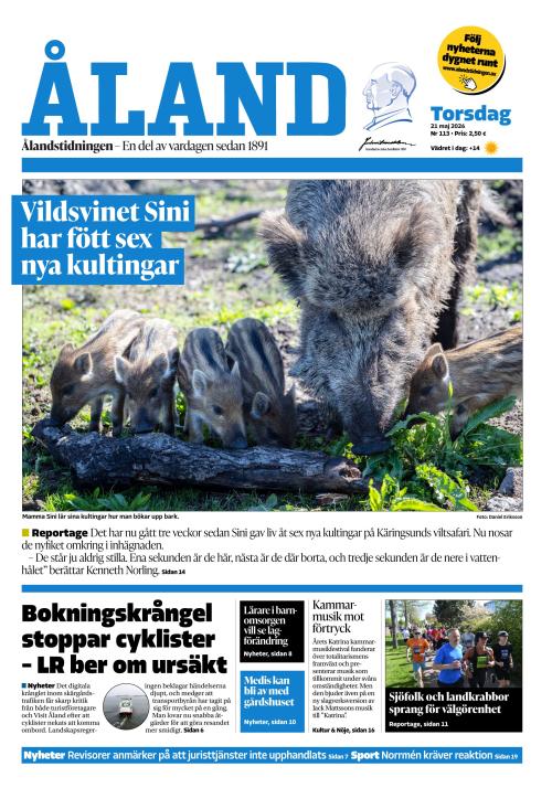 Ålandstidningen 21.5.2026