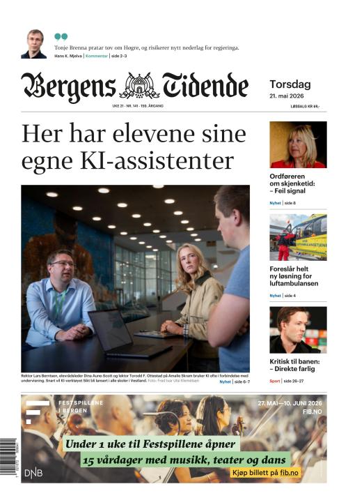 Bergens Tidende 21.5.2026