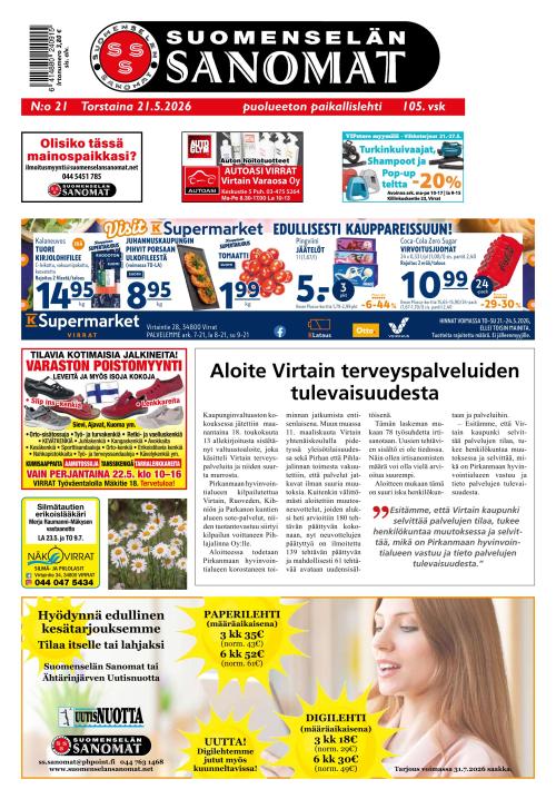 Suomenselän Sanomat 21.5.2026