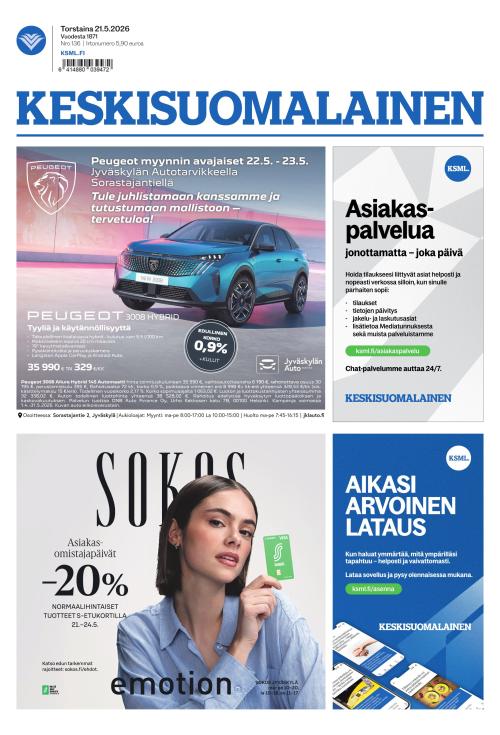 Keskisuomalainen 21.5.2026