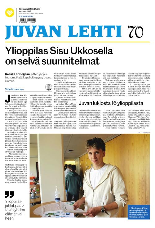 Juvan lehti 21.5.2026