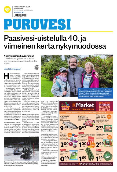 Puruvesi-lehti 21.5.2026