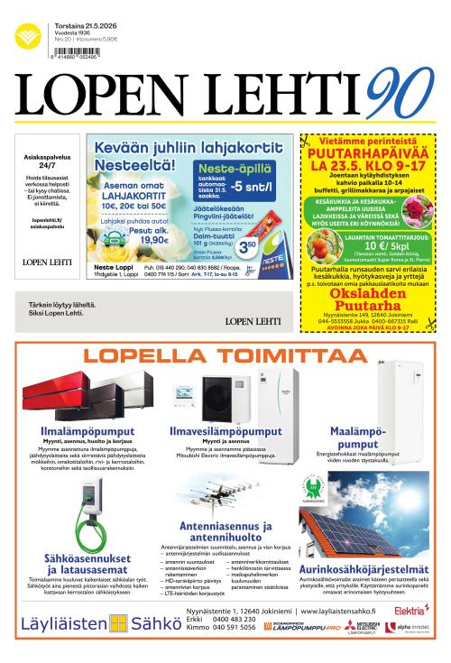 Lopen Lehti 21.5.2026