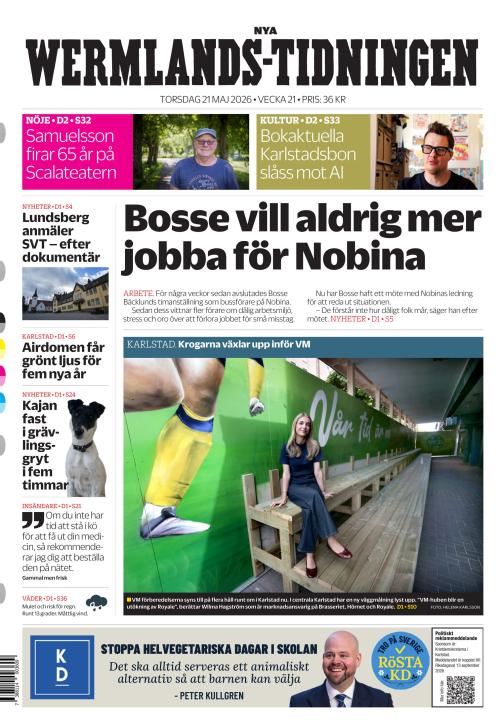 Nya Wermlands-Tidningen 21.5.2026