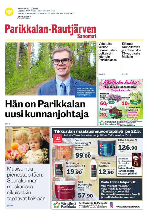 Parikkalan-Rautjärven Sanomat 21.5.2026