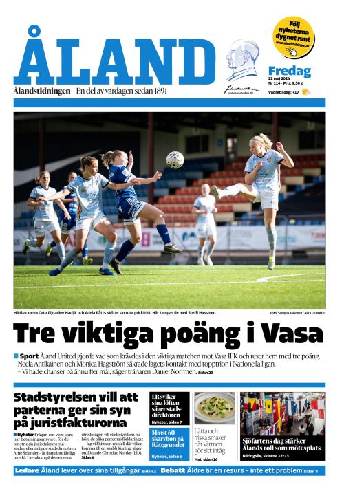 Ålandstidningen 22.5.2026
