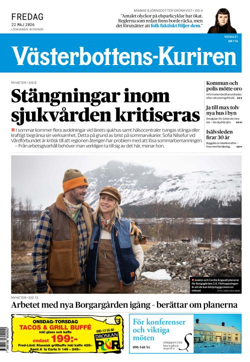 Västerbottens-Kuriren (SE) 22.5.2026