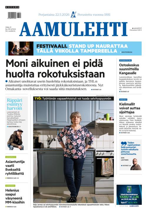 Aamulehti 22.5.2026