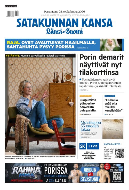 Satakunnan Kansa Länsi-Suomi 22.5.2026
