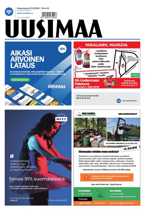 Uusimaa 22.5.2026