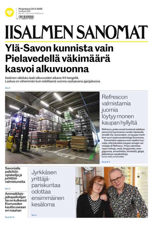 Iisalmen Sanomat 22.5.2026