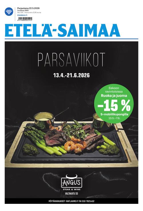 Etelä-Saimaa 22.5.2026