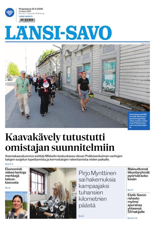 Länsi-Savo 22.5.2026