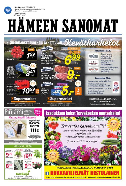 Hämeen Sanomat 22.5.2026