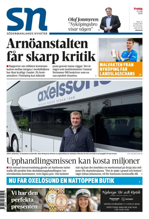Södermanlands Nyheter 22.5.2026