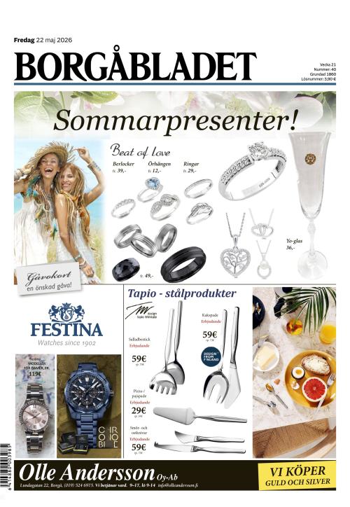 Borgåbladet 22.5.2026